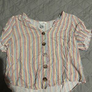 Colorful Striped Kids Shirt
